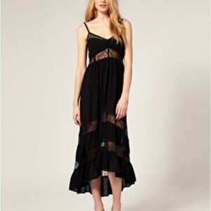 Shakuhachi Black Lace Detail Dress 2